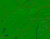 Afghanistan Towns + Borders 2400x1896